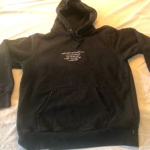 Supreme Authentic hoodie - Head office Tokyo - black, large, gently used